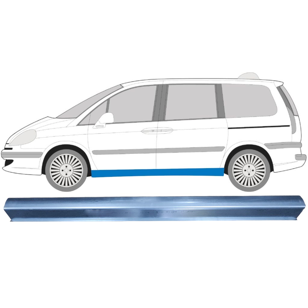 Sill repair panel for Citroen C8 2002-2014 / Left