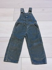 OshKosh B'gosh Gray Corduroy Overalls  Size 3T Toddler - EUC Vintage from 1980s
