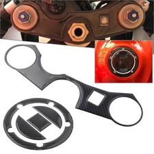 3D Decal Tank Gas Protector Cover Sticker For GSXR1000 750 600 Real Carbon Fiber