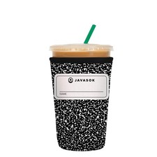 JavaSok Iced Coffee Cold Soda Insulated Neoprene Cup Sleeve Fits 2228 Oz