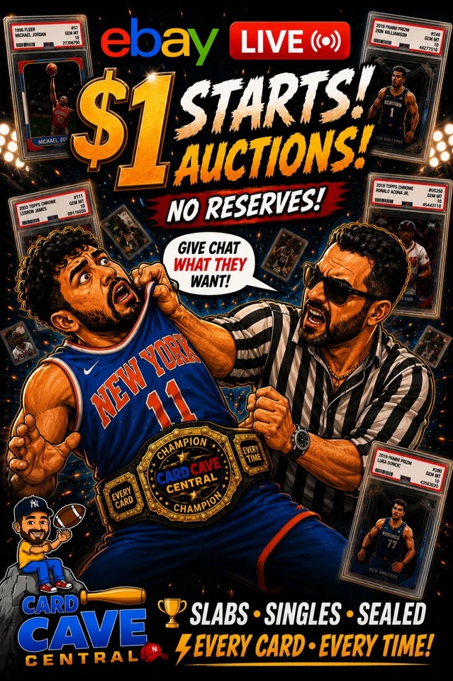 $1 START 🔥 Graded + Raw Multi-Sport Cards LIVE!