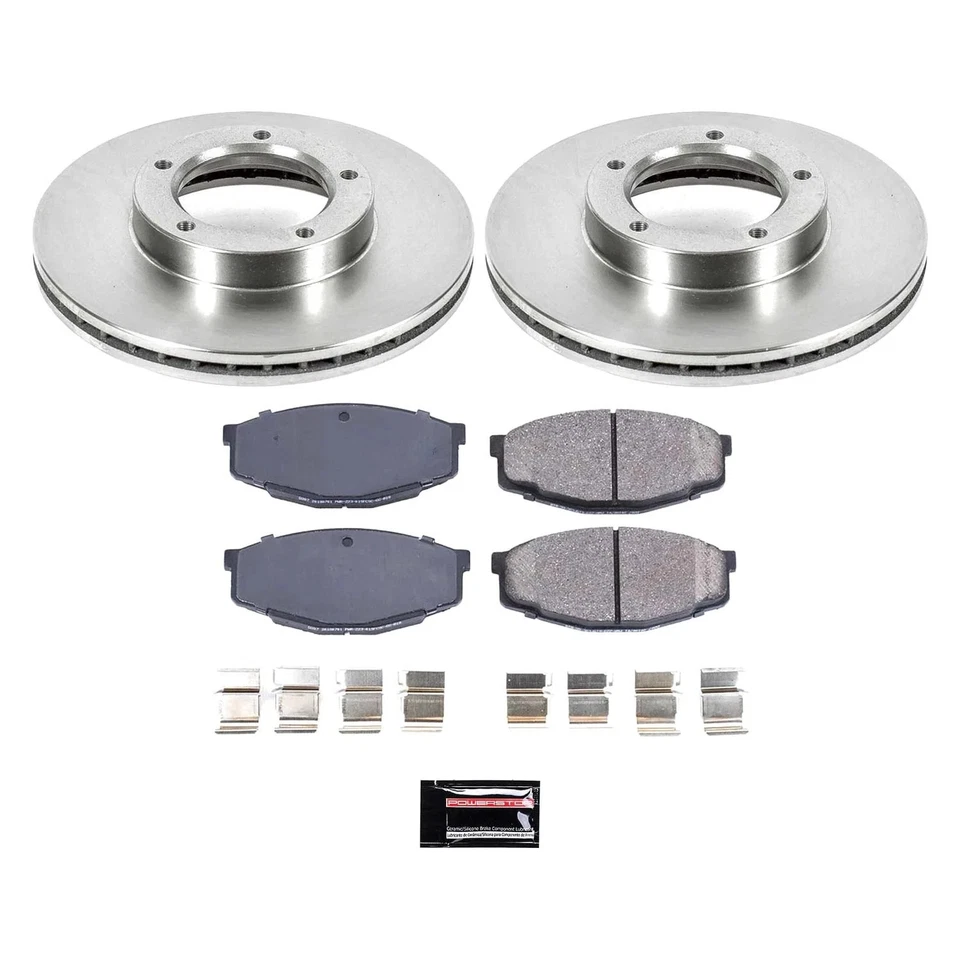 For Toyota Pickup 90-95 1-Click Autospecialty Replacement Plain Front Brake Kit — 第 2/4 张图片