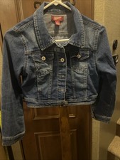 Girl s Arizona Stretchy Denim Jean Jacket Sz L 14