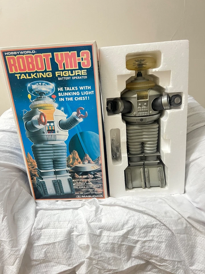1986 MASUDAYA TALKING FIGURE ROBOT YM-3 LOST IN SPACE 1/5 Scalenot Tin - Image 3 of 4