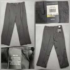 Perry Ellis Portfolio Men's Dress Pants 38x29 Gray Folio Flex Heather NWT