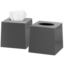 Tissue Cover Square - Cube Tissue Holder Case Dispenser for Bathroom Vanity C...