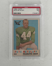 1959 TOPPS FOOTBALL #88 PETE RETZLAFF PSA 7 NM
