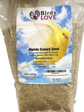 Birds LOVE Manitoba Alpiste 100% Natural and Cleaned Canary Seeds 5 lbs