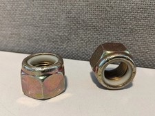 (25 Pack) 5/8"-11 NYLON INSERT LOCKNUT GRADE 8 YELLOW ZINC