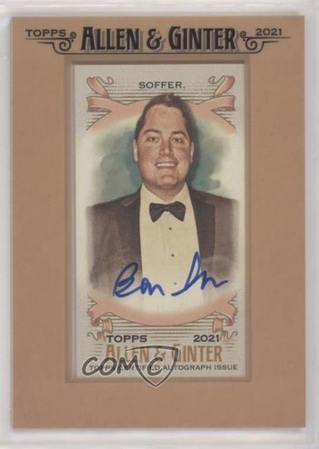 2021 Topps Allen & Ginter Mini Non-Baseball Framed Ben Soffer #FMA-BSO Auto u0h - Afbeelding 1 van 3