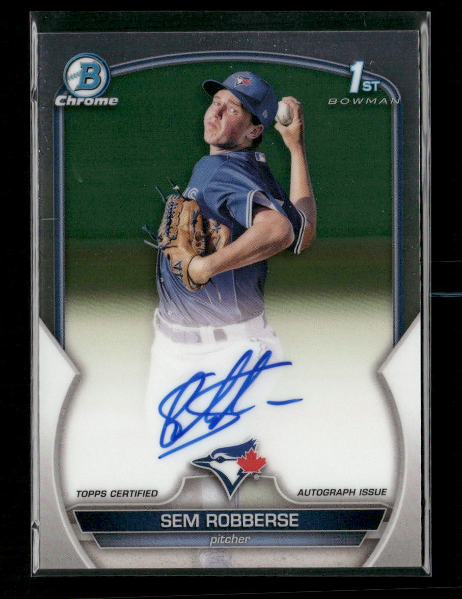 2023 Bowman Chrome #CPA-SR Sem Robberse Auto Toronto Blue Jays