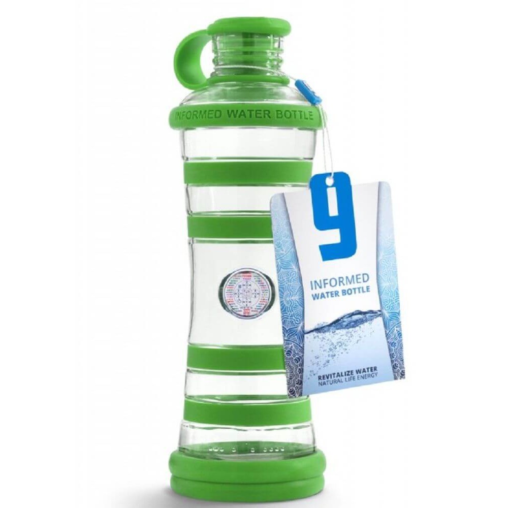 Bouteille i9 en verre harmonie verte au design haut de gamme 65cl