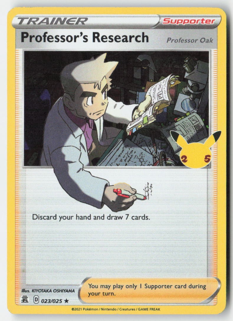 Professor's Research (Professor Oak) 23/25 Holo Rare MP Holo - Celebrations