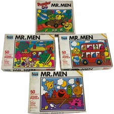 Mr Men Vintage Jigsaw Puzzle Bundle of 4  50 piece Puzzler 50 Hope 