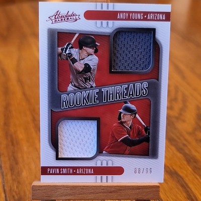 Panini Absolute Rookie Threads Duals Andy Young Pavin Smith Red /99 Arizona