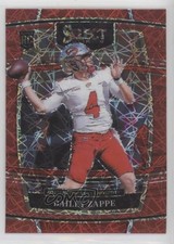 2022 Panini Select Draft Picks Concourse Red Lazer Prizm Bailey Zappe #10 v6g