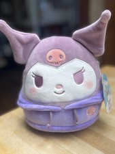Squishmallows Kuromi Purple Hoodie Plush Sanrio Hello Kitty and Friends 8 inch