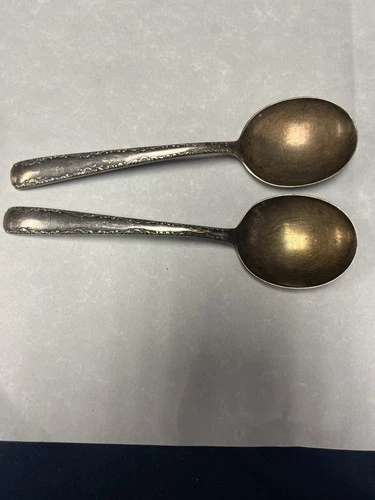 Gorham Camellia Sterling Silver Soup Spoon - 6 1/4" - 1941 No Monogram Set Of 2