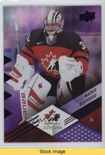 2024 Team Canada Juniors Purple Patterned Foilboard Mathis Rousseau READ 1tb6