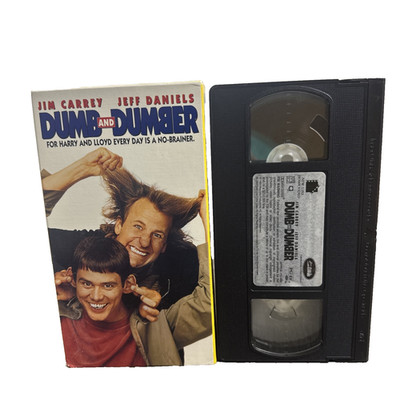 Dumb and Dumber Jeff Daniels Jim Carrey VHS VCR Video Tape Vintage Movie Film