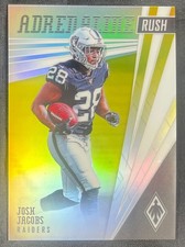 Josh Jacobs 2019 RC Panini Phoenix Adrenaline Rush Yellow  /75