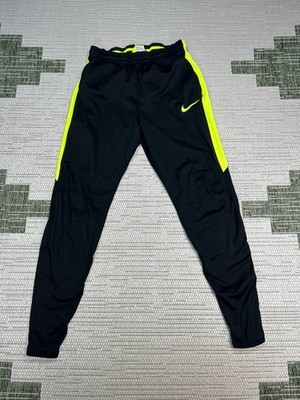 Nike Academy Training Trouser Pants Mens Large Black Dri Fit Swoosh Logo Stretch