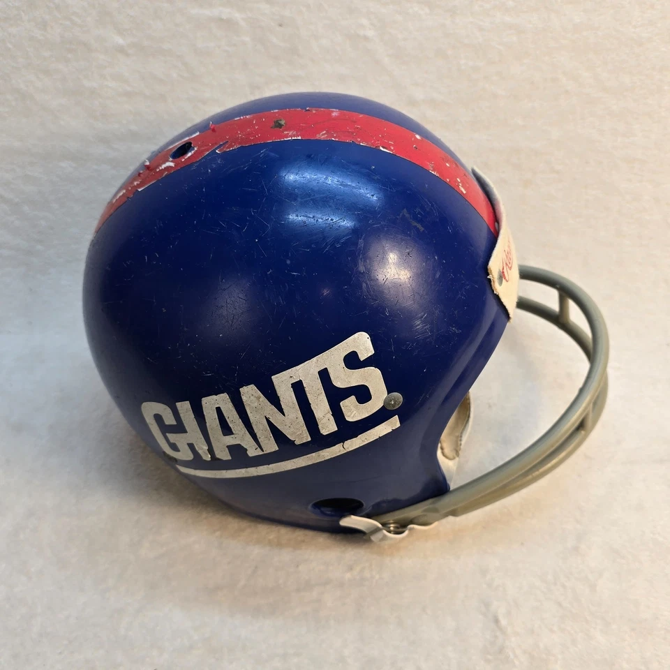 Casco de fútbol americano Rawlings vintage de los New York Giants años 70/80 modelo de suspensión HNFL-N Foto 4 de 4