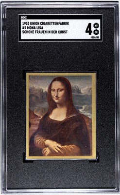 1935 Union Schone Frauen In Der Kunst #2 Mona Lisa Leonardo Da Vinci SGC 4 RARE!