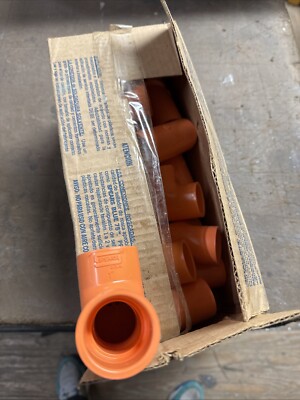 Box Of 15 - Spears PVC Reducing Tee Fitting 1  SCH 80 4201-01C Orange