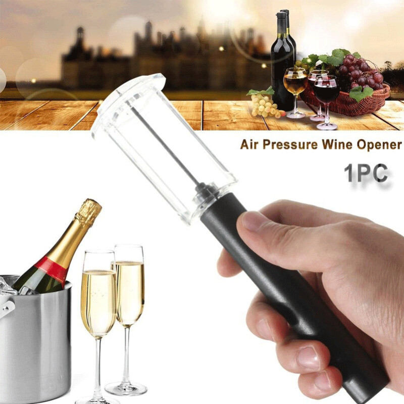 Red Wine Openers Air Pressure Cork Popper Bottle Pumps Corks Screw Open
