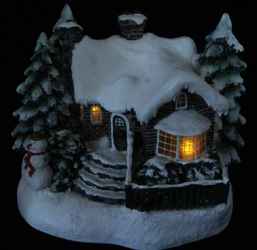 Thomas Kinkade Christmas House, Painter of Light, Vintage, Teleflora gift