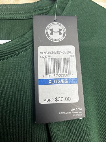 Under Armour Locker Tee Long Sleeve Loose T-Shirt Mens Size X-large Solid Green - Picture 4 of 7