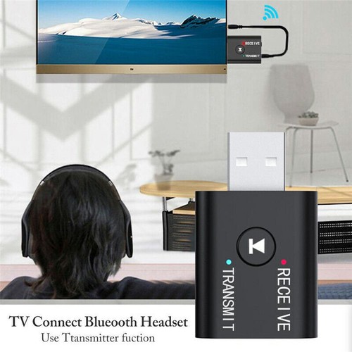 Bluetooth 5.0 2in1 Sender-Empfänger Auto Wireless Audio Adapter USB 3.5mm Aux