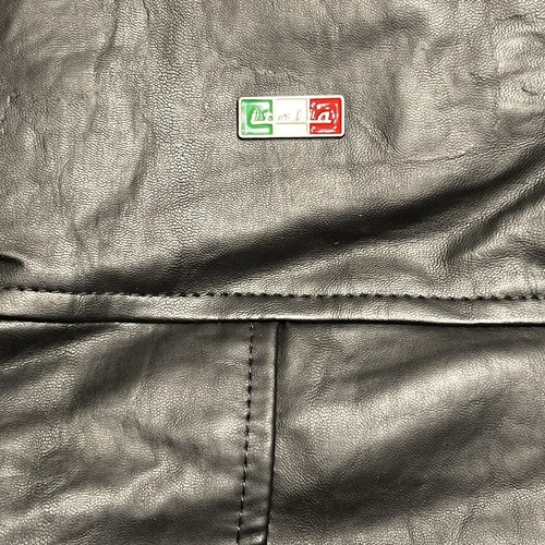 Woman’s BV CLOTHING Italian Leather Jacket M Black - Picture 7 of 8