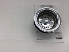 KOHLER 8814-CP Duostrainer  STAINLESS STEEL SINK STRAINER, POLISHED CHROME, FOR