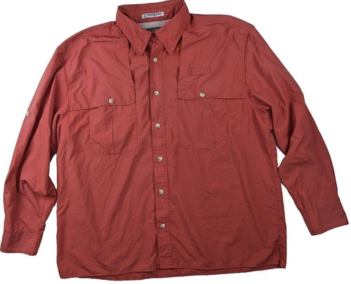90s orvis nylon shirt VTG 90s Orvis Shirt Mens L Large Tan Long