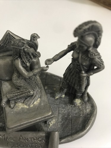 Marc Antony Cleopatra Pewter Figurine Shakespeare ACT IV Scene VX Signed Gallo - Picture 12 of 12