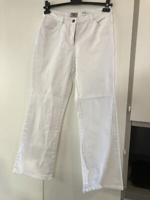 Jeans Gr.40 - weiß - Regular Fit - John Bauer Hose / , Leicht Ausgestellt