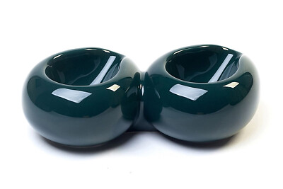 SAVINELLI DROP 2 SEATER GLOSSY GREEN CERAMIC PIPE LAYING