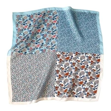 100% Silk Women Small Square Scarf Breathable Lightweight Neckerchief Headscarf