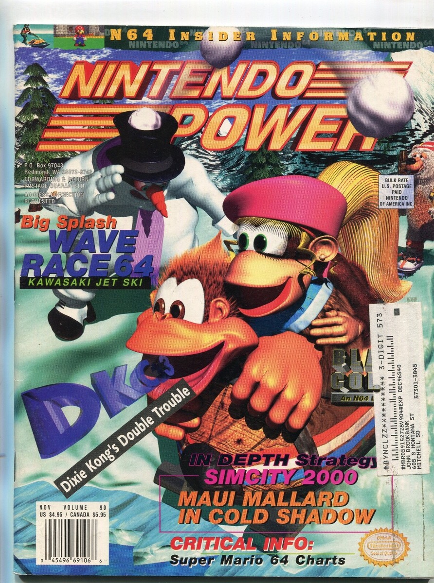 Nintendo Power Magazine # 90 December 1996 Donkey Kong Country 3