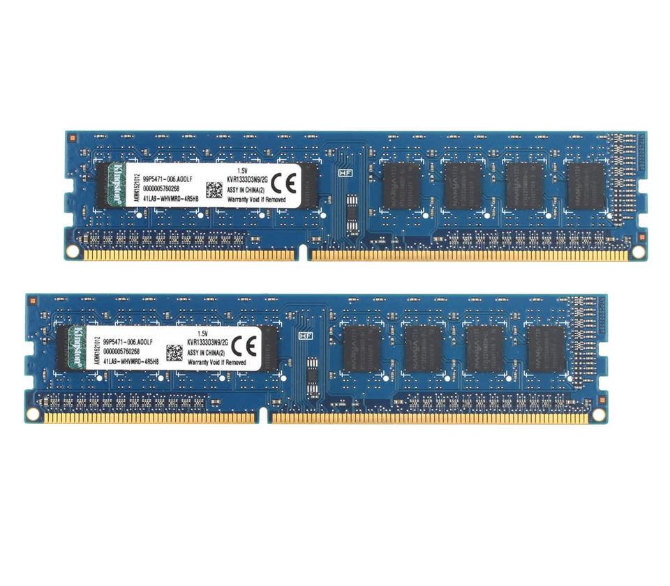 Lot Kingston 2GB 1RX8 DDR3 1333MHz PC3-10600U 240PIN DIMM RAM  Desktop memory - Image 3 of 4