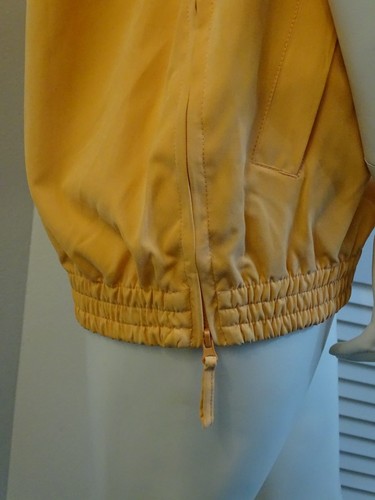 Damen Vintage TRES BIEN Golf Pullover 1/4 Reißverschluss SS gefüttert Jacke PFIRSICH M Medium - Bild 7 von 10