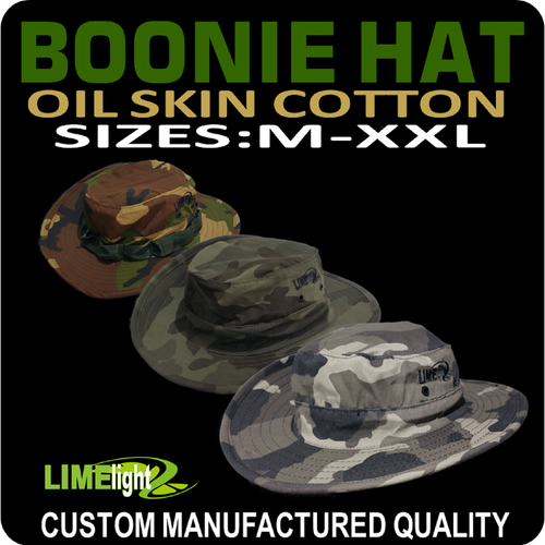 CAMO BOONIE SUN HAT COTTON OIL SKIN FINISH UNISEX HUNTING CAMPING BOATING 4WD AU - Picture 11 of 12