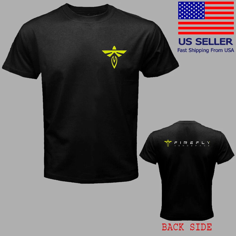Firefly Aerospace Movie TV Show Men's Black Size S to 5XL