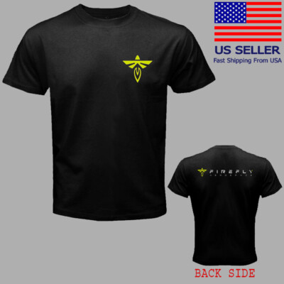 Firefly Aerospace Movie TV Show Men's Black Size S to 5XL