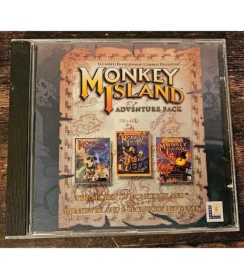 Monkey Island - Adventure Pack - Monkey Island 1 + 2 Windows PC Game GUT    
