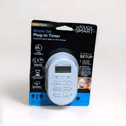 My touch smart 26892 indoor simple plug in digital timer white