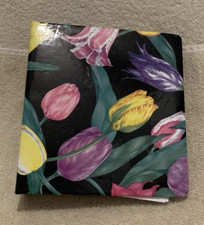 Yellow Pink Purple TULIPS Photo Album - Holds 100 Photos 4x6 - EUC