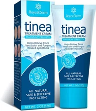 Roycederm Tinea Versicolor & Pedis Treatment, Antifungal Cream 2 Oz Exp 08/2027